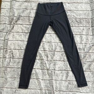 Lululemon Athletica Gray Leggings High-Waisted Stretch